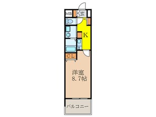 ﾌﾟﾚｻﾝｽ新大阪ｽﾃ-ｼｮﾝﾌﾛﾝﾄ(６０６)の物件間取画像